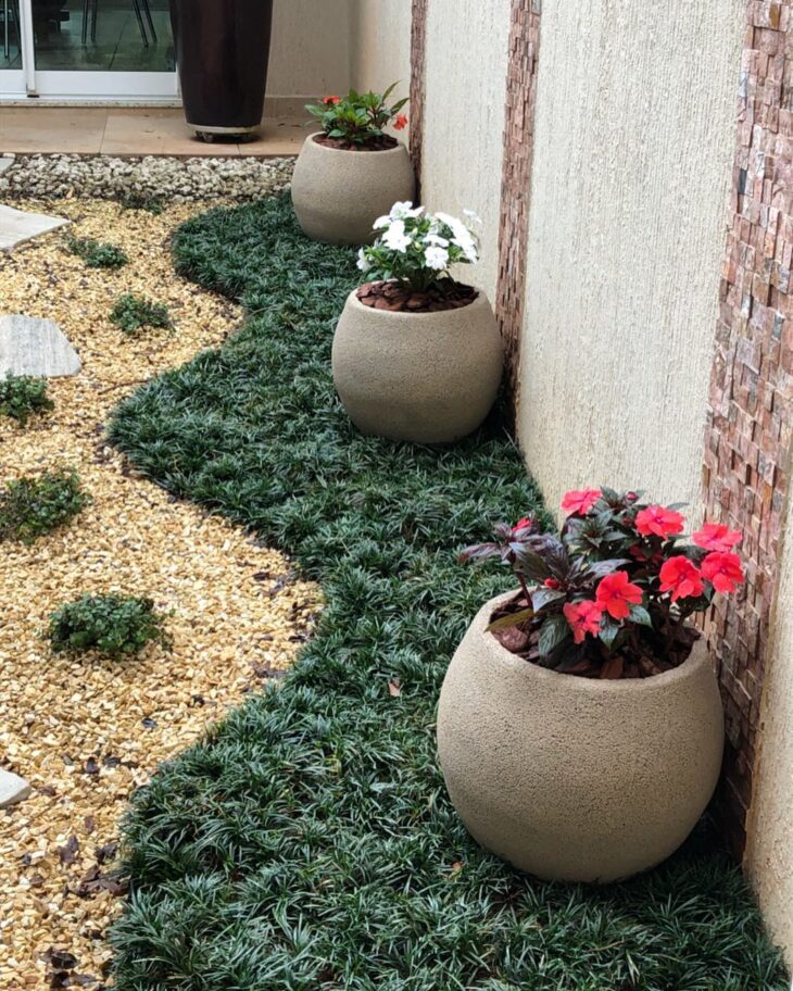 Em Vasos de Cerâmica Rústica: Detalhes Charmosos para Varandas - detalhe