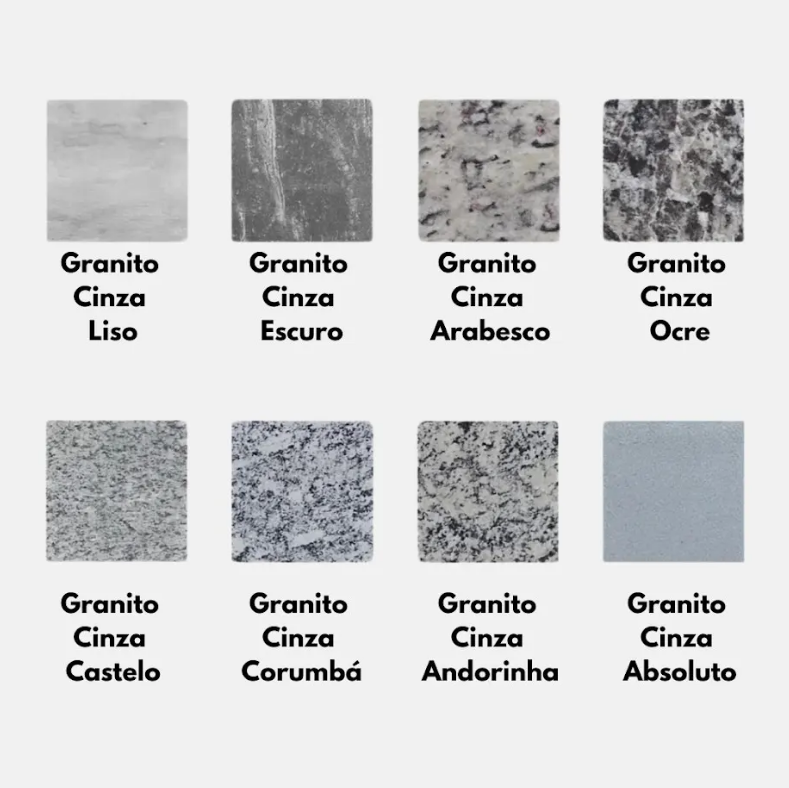 Revestimento de Parede em Granito Cinza: Texturas que Impressionam - ideia