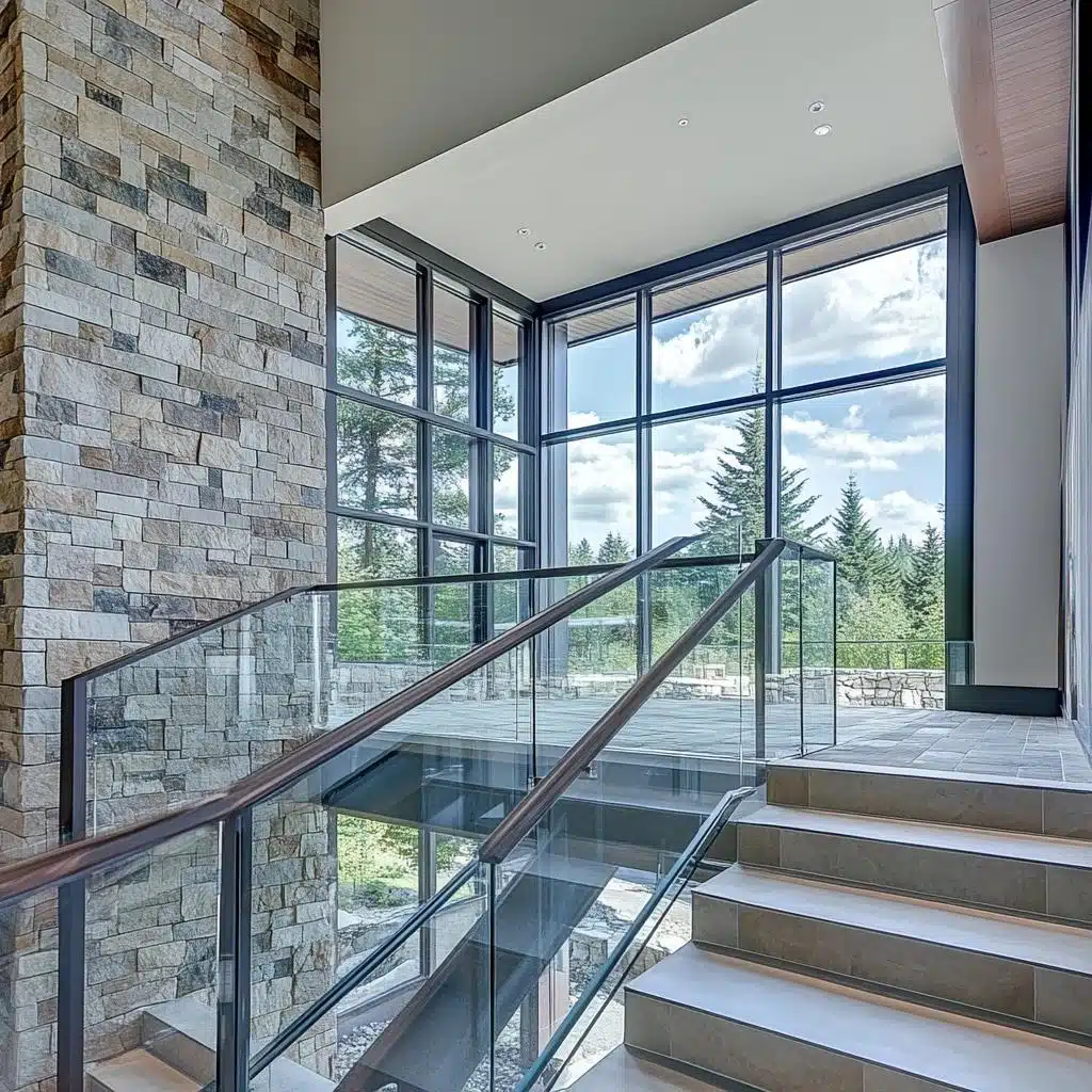 Guarda Corpo de Vidro Colorido: Adicione um Toque Vibrante ao Ambiente - inspiração