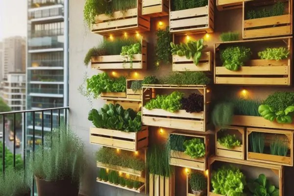 Mini Horta na Varanda com Pallets Reciclados: Sustentabilidade com Estilo - inspiração