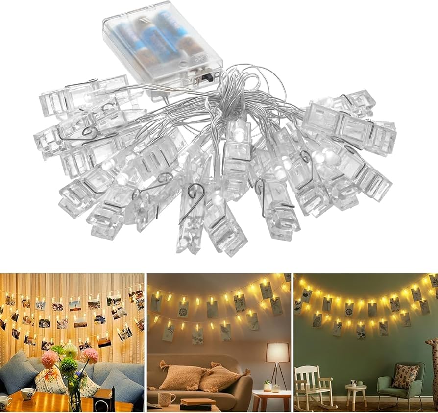 Luzes que Contam Histórias: Varal de Fotos Iluminado para Lembranças Vivas - inspiração