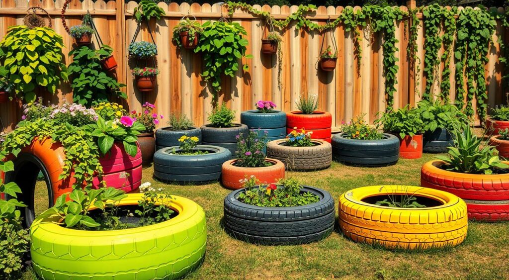 Pneus e Suculentas: Mini Jardins que Encantam - inspiração