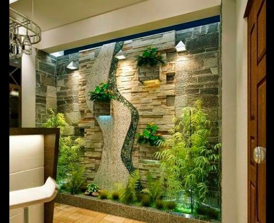 Elegância Minimalista: Jardim de Inverno Zen com Bambu - ideia