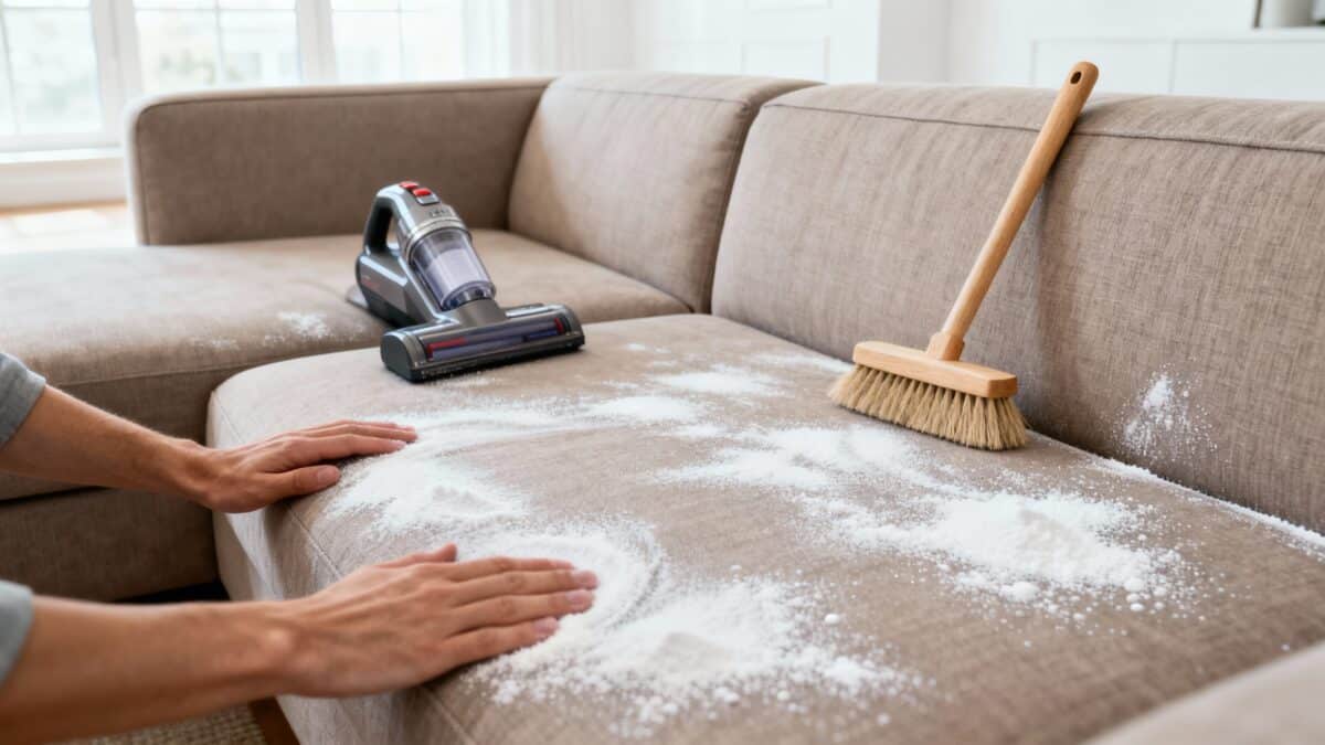 Alvejante Caseiro: Sofá Impecável com Ingredientes Naturais e Acessíveis - detalhe