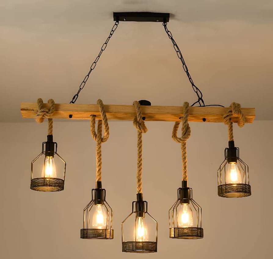 Pendente de Madeira Rústica: Aconchego e Estilo Natural - ideia