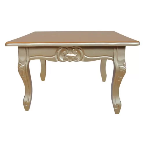 Mesa de Centro com Base em Cobre: Elegância e Brilho Sutil - ideia