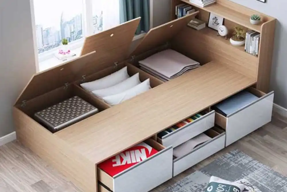 Móveis Multifuncionais com Revestimento Acolchoado: Conforto Extra em Cada Canto - ideia