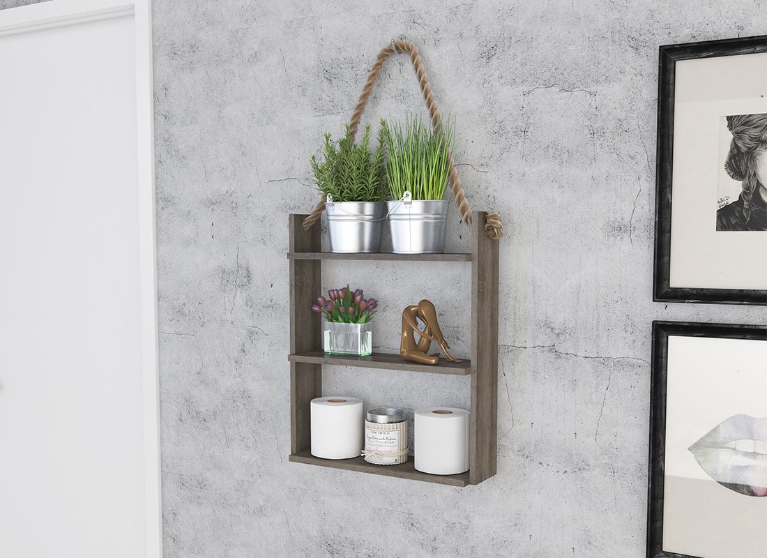 Nichos Suspensos com Cordas Náuticas: Um Toque Artesanal - inspiração