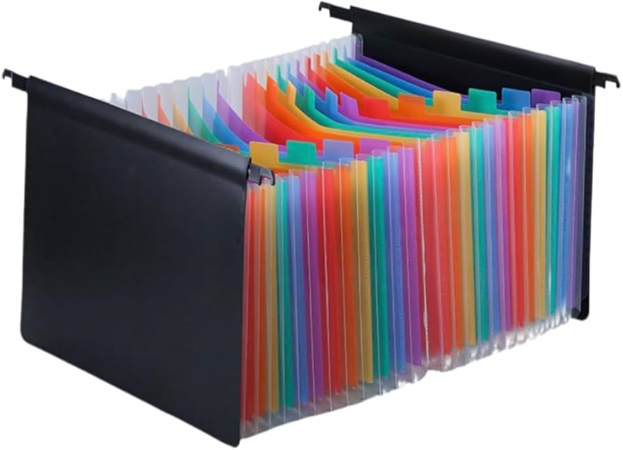 Pastas Suspensas Coloridas Para Cada Categoria - inspiração