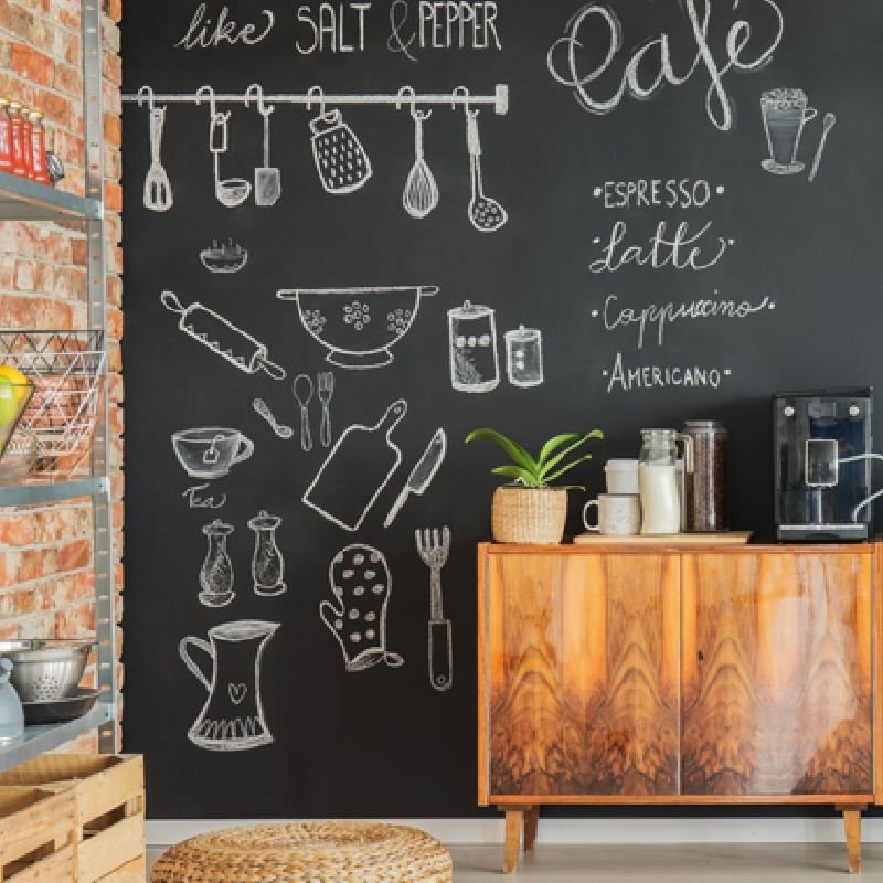 Lousa Total: Cozinha Envolta em Criatividade - inspiração