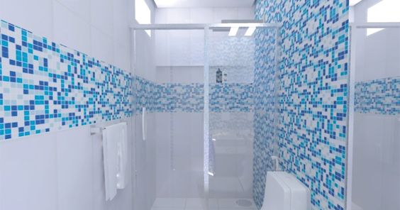 Pastilhas Espelhadas: Amplie e Ilumine Seu Banheiro - detalhe