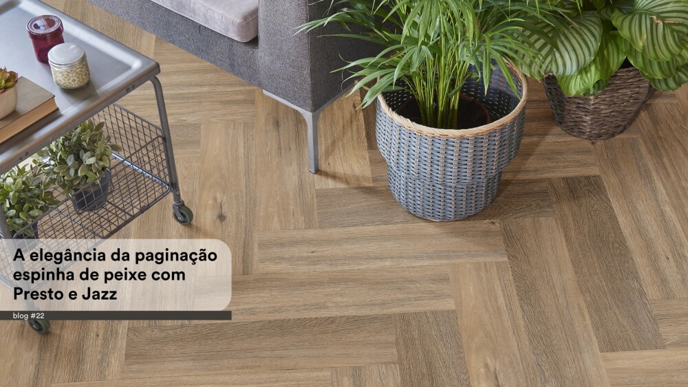 Piso Vinílico em Espinha de Peixe: Elegância e Sofisticação - detalhe