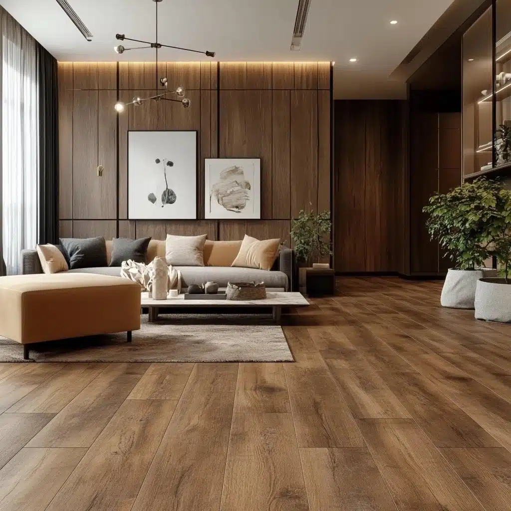 Piso Amadeirado + Cores Vibrantes: Alegria e Otimismo em Cada Detalhe - ideia