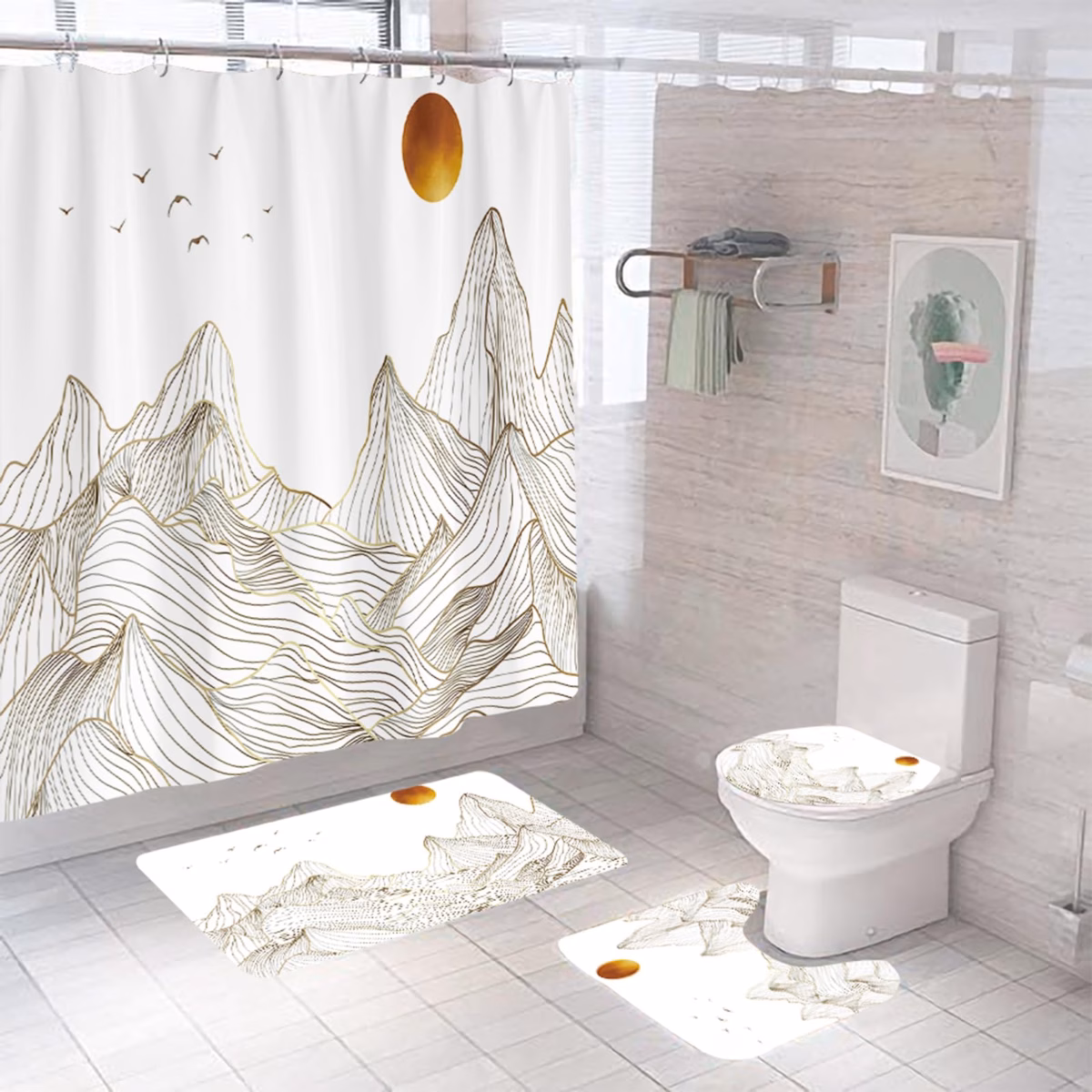 Com Tecido Impermeável: Cortina Charmosa e Útil - ideia