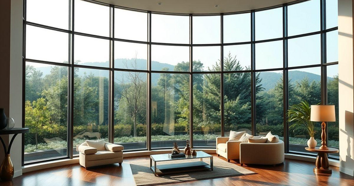 Sacada de Vidro e Espelhos: Ampliando Espaços e Refletindo a Luz - inspiração