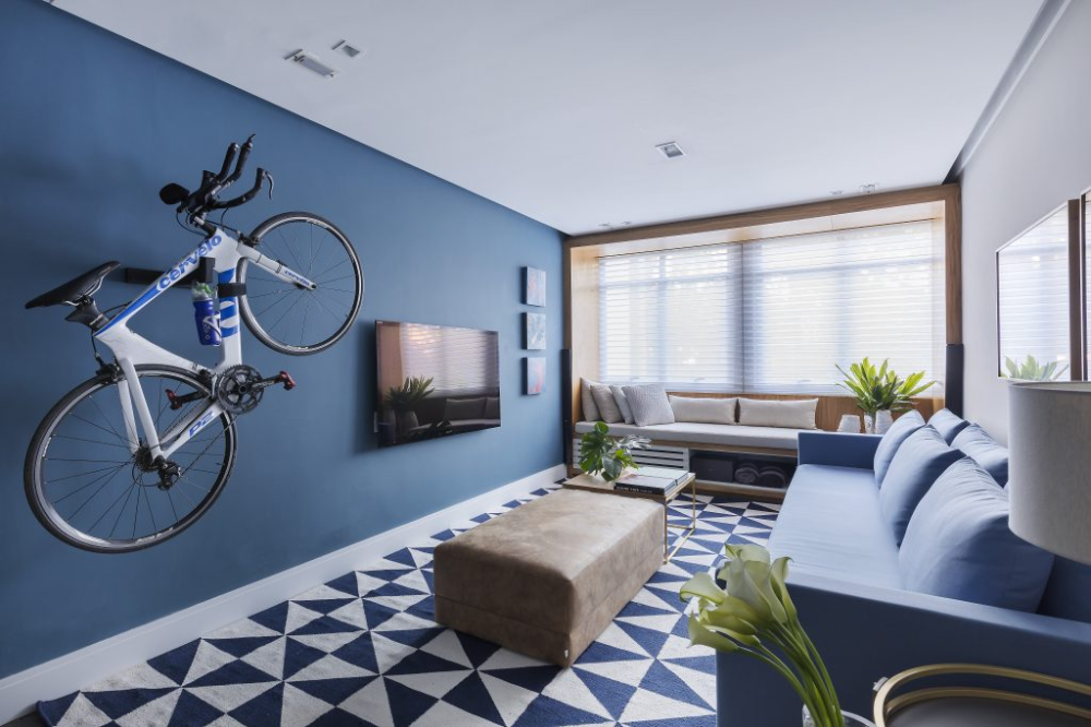 Azul Aquático com Detalhes Navais: Um Toque Litorâneo - inspiração