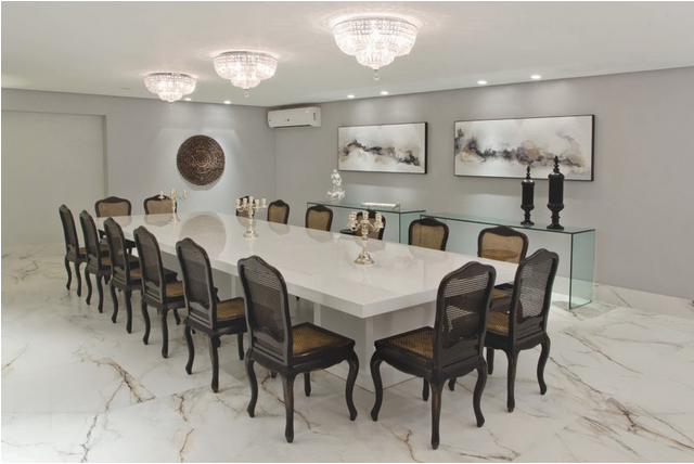 Sala de Jantar Urbana com Arte de Rua - detalhe