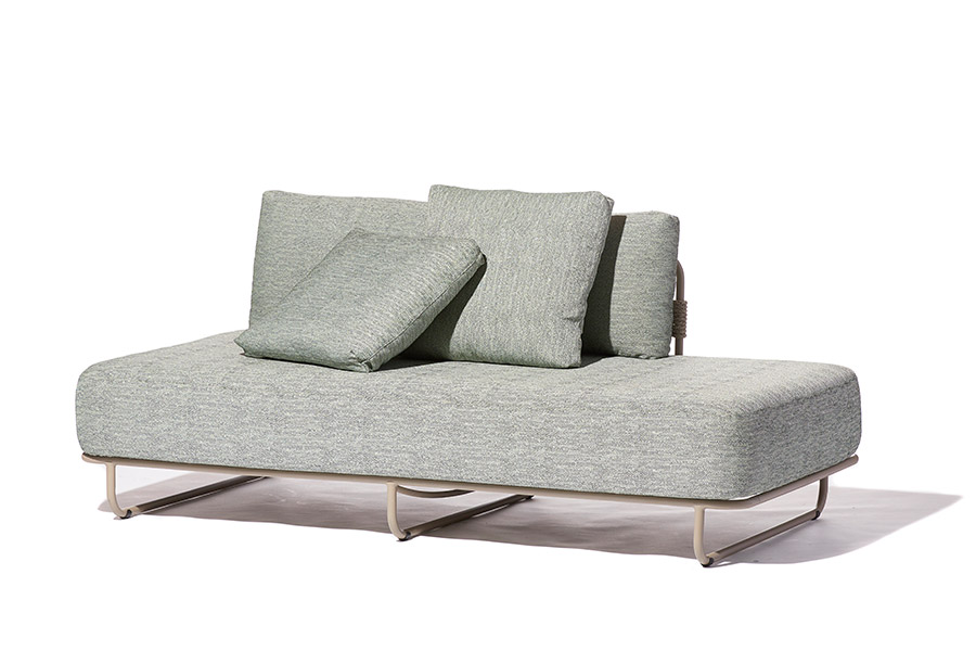 Sofá Sem Braço de Canto Reversível em Tecido Bouclê: Elegância e Conforto! - detalhe