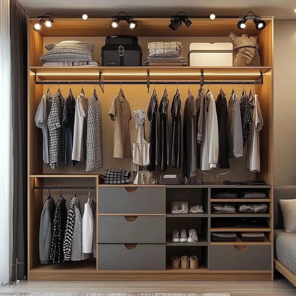 Guarda-Roupa com Portas de Demolição: Sustentabilidade e Estilo Único - ideia