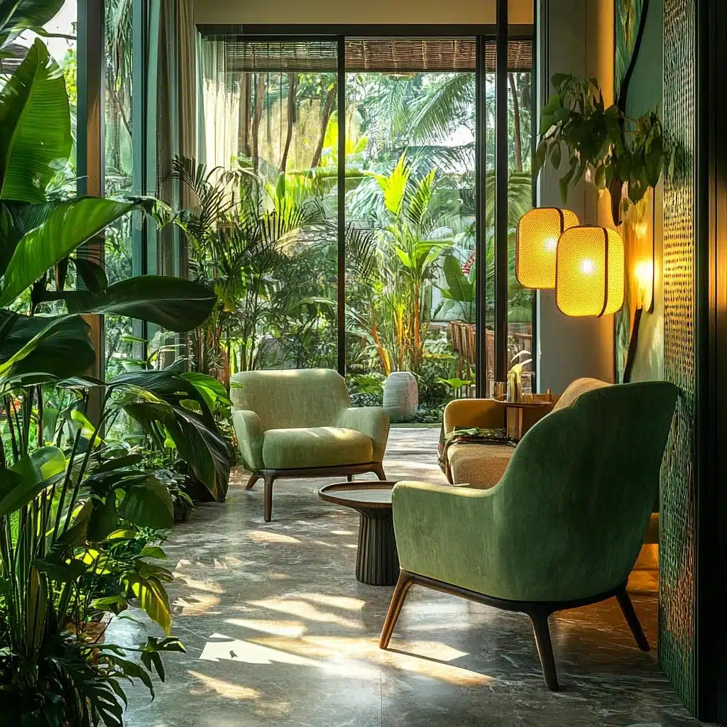 Verde Chartreuse: Personalidade Forte com Mobiliário Design - detalhe