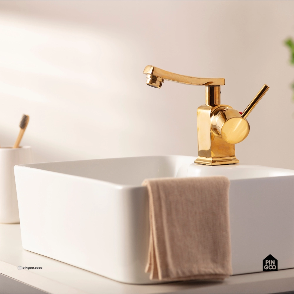 Torneira Dourada: Elegância e Sofisticação em Cada Detalhe - ideia