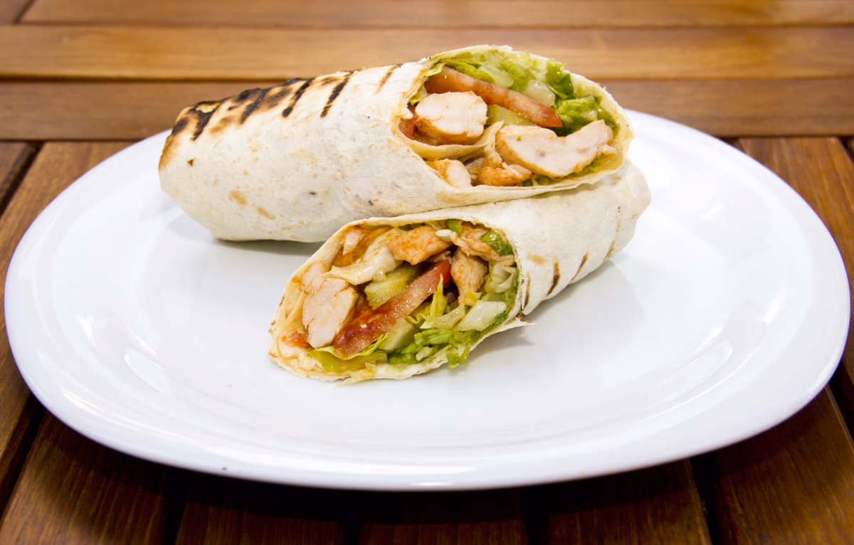 Wrap de Frango Desfiado com Guacamole Cremoso e Pimenta - inspiração