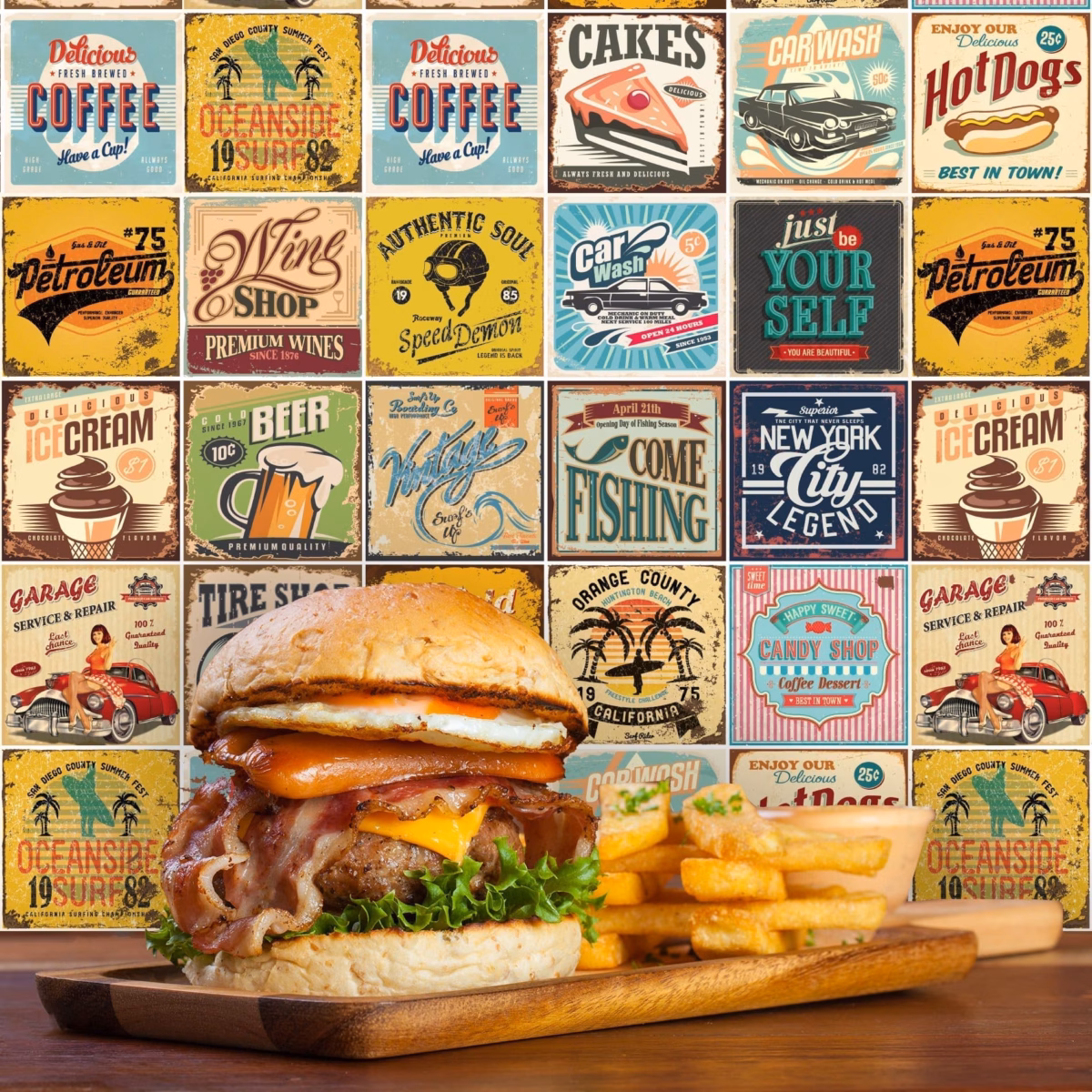 Estilo Vintage: Charme Retrô com Adesivos Decorativos - ideia