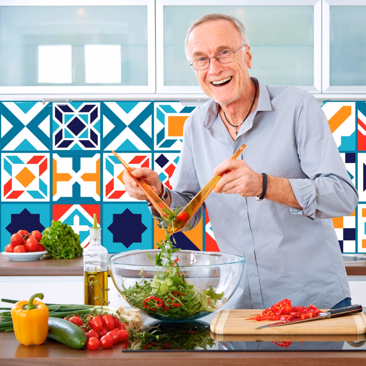 Adesivos Geométricos: Uma Explosão de Modernidade e Estilo com Formas e Cores Vibrantes - ideia