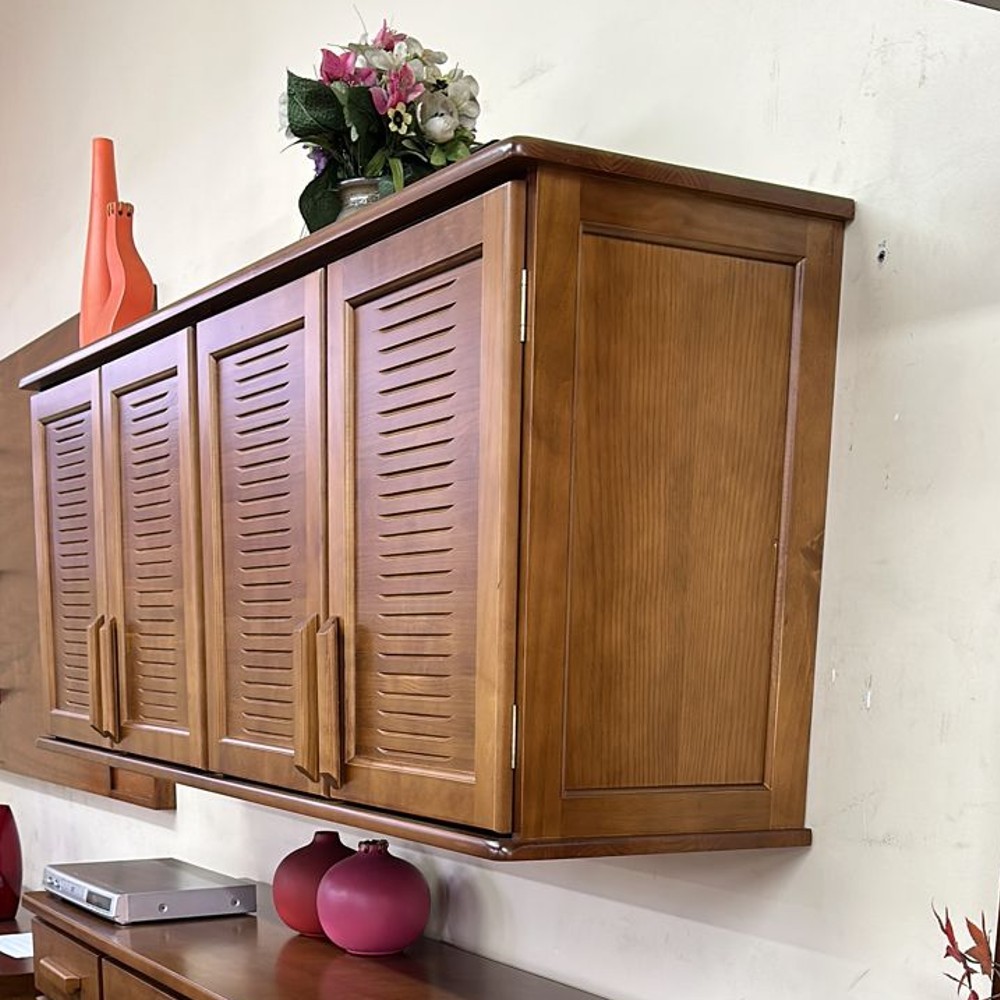 Armário Aéreo Rústico com Detalhes em Madeira de Demolição: Charme Campestre! - detalhe