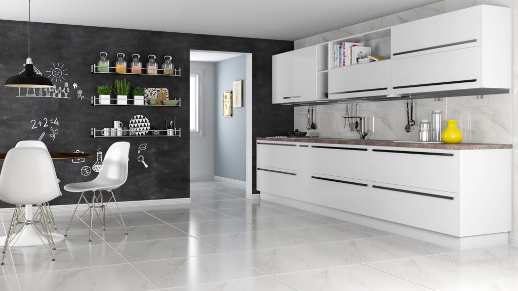 Porcelanato que Imita Mármore Carrara: Luxo Acessível na Sua Cozinha - ideia