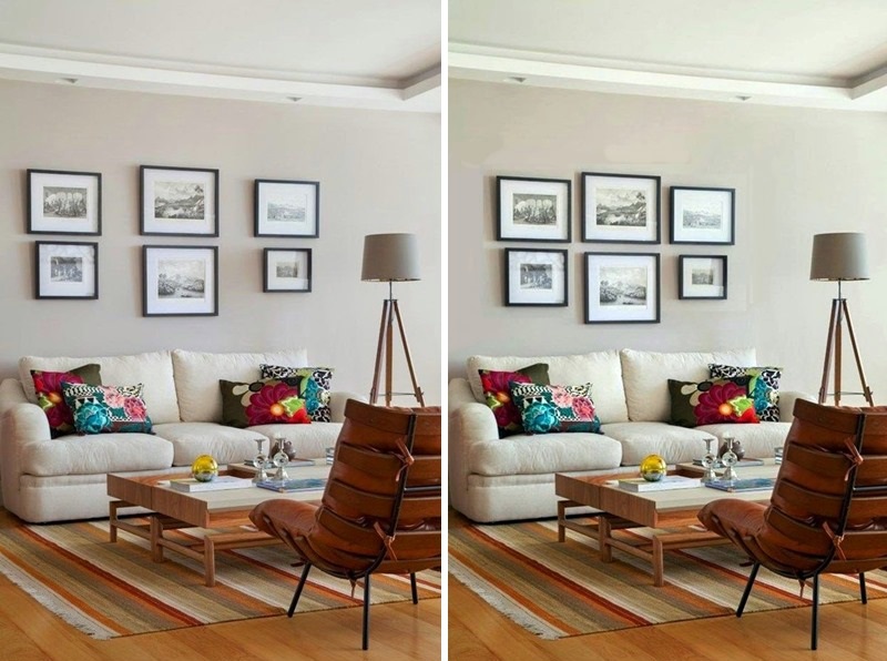 Cantinho de Quadros Iluminado com Varal de Luzes: Romantismo e Destaque - ideia