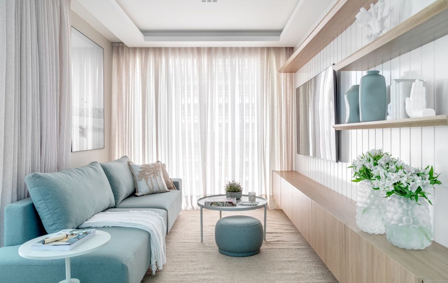 Cortinas de Veludo: Sofisticação e Glamour para Salas Imponentes - ideia