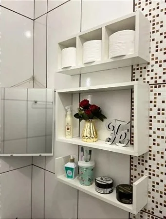 Nicho De Banheiro Simples E Bonito Mdf ...