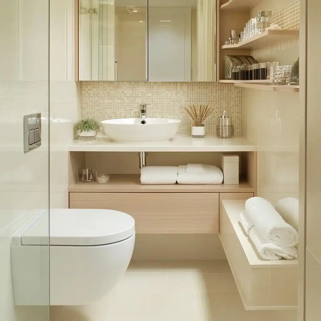 Maximizando Espaços Pequenos: Nichos Embutidos e Espelhos Amplos (Sem Apertar!) - ideia