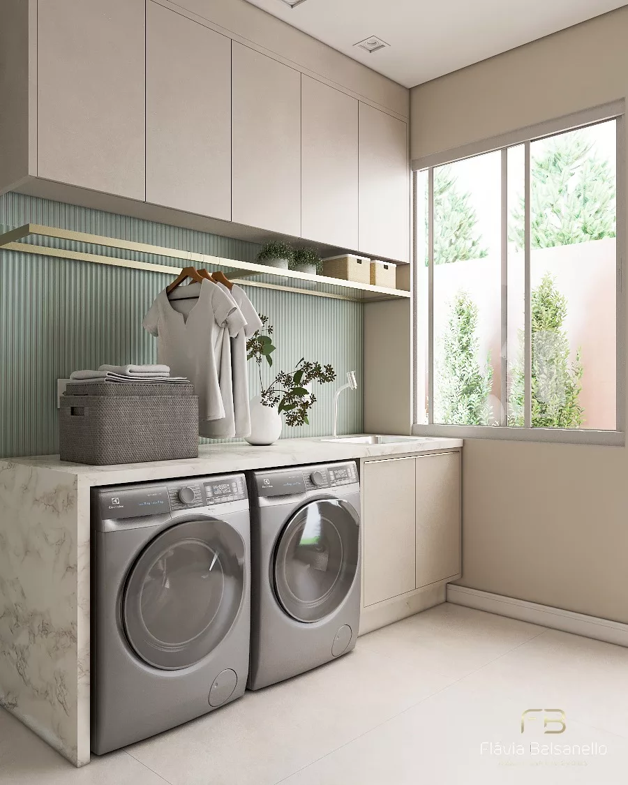 Iluminação Estratégica: Destaque a Beleza da sua Lavanderia com Fitas de LED e Spots - ideia