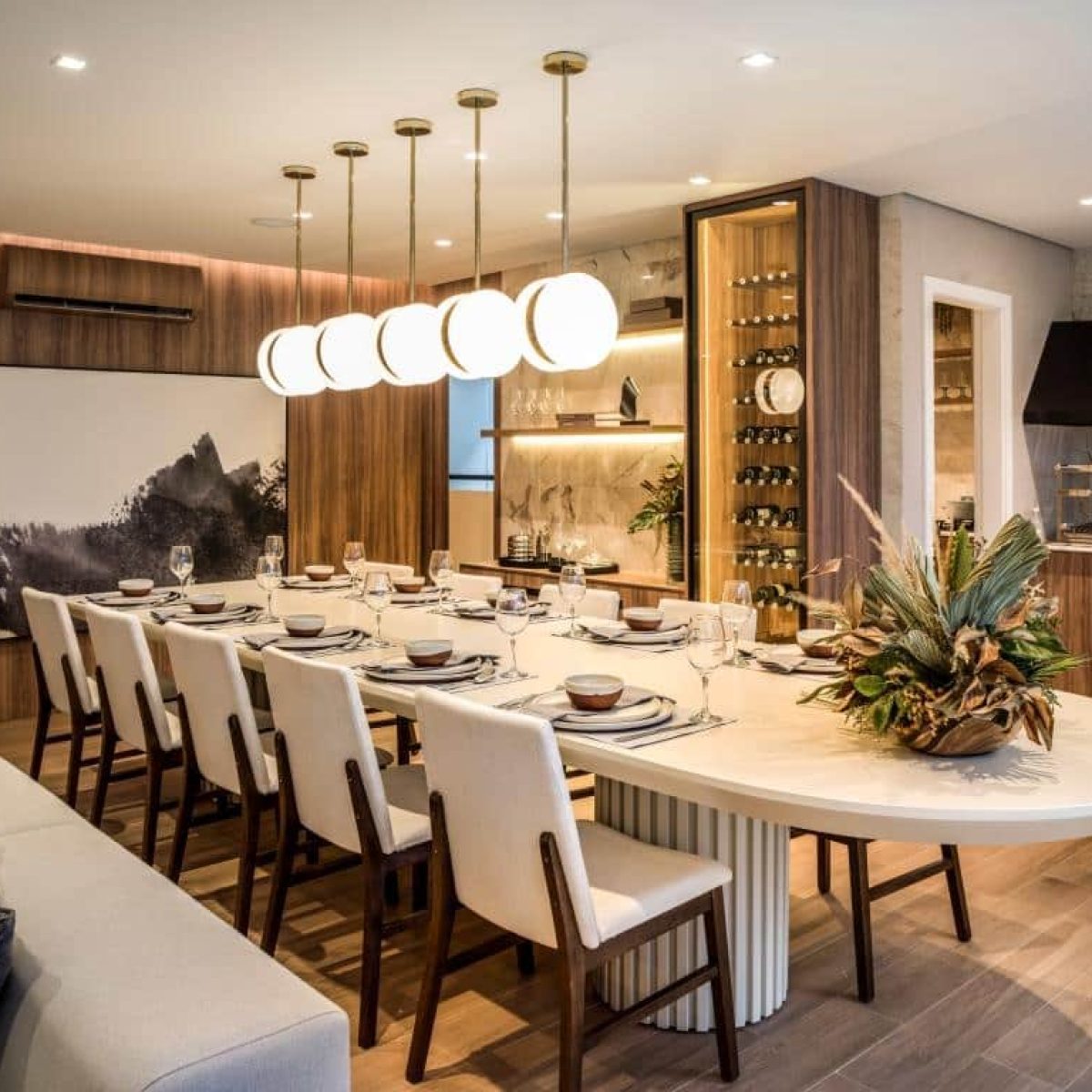 Iluminação Estratégica com Arandelas e Fitas de LED - detalhe