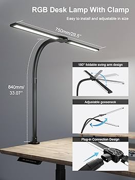 Radlfut Lâmpada de mesa LED com grampo ...