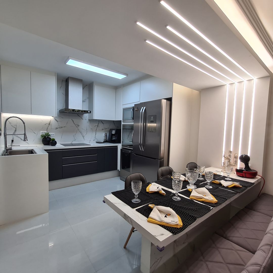 Cozinha Planejada Americana: Integração e Modernidade! - ideia