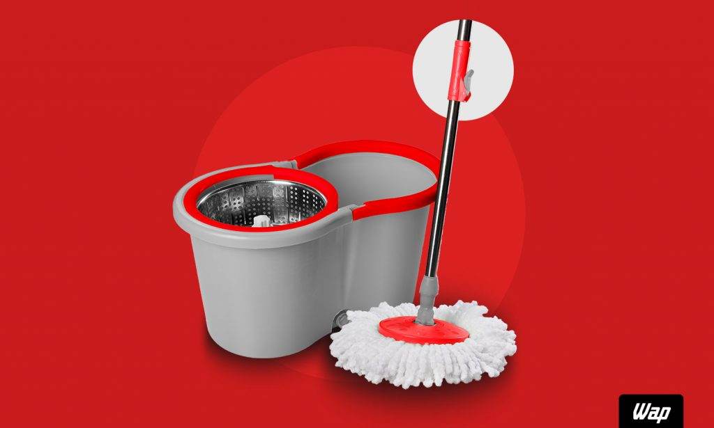 Mop Giratório para Pisos de Madeira: Cuidado extra para um brilho natural e sem riscos - ideia