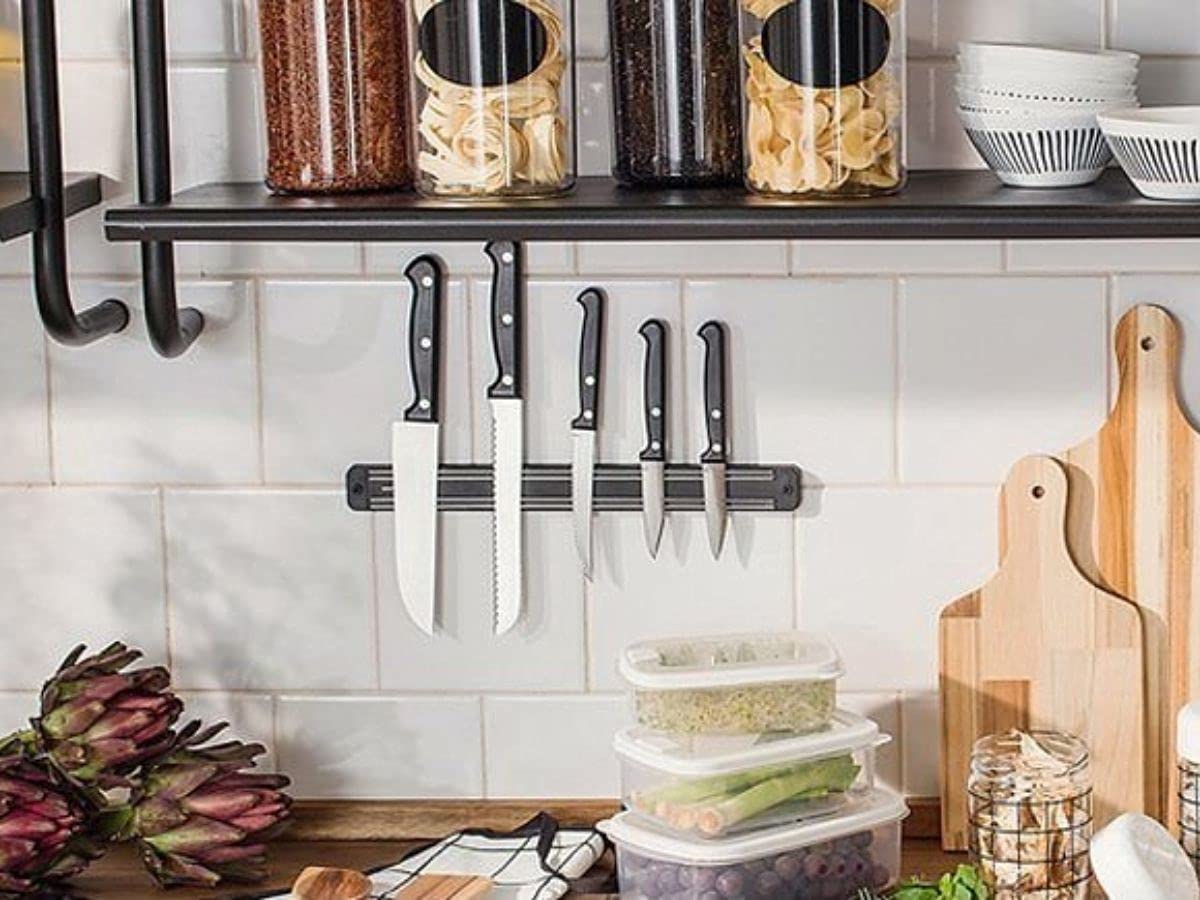 Com Utensílios à Mostra em Barras Magnéticas - inspiração