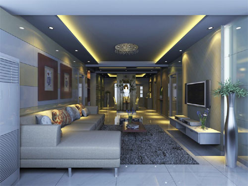 Painel de TV Flutuante com Iluminação Indireta: Modernidade Aconchegante - inspiração