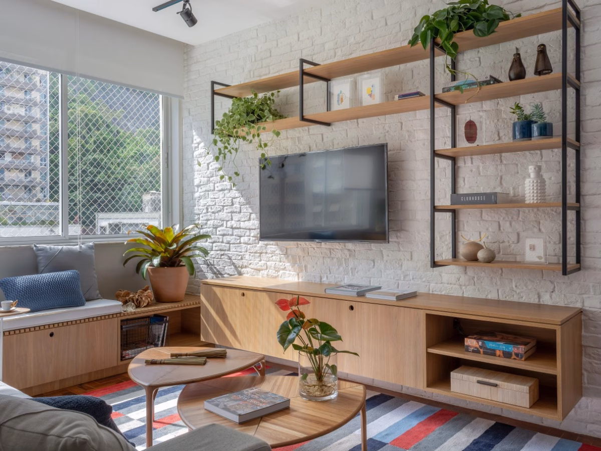 Brancura Elegante: Tijolinho Pintado para Ampliar e Iluminar - detalhe