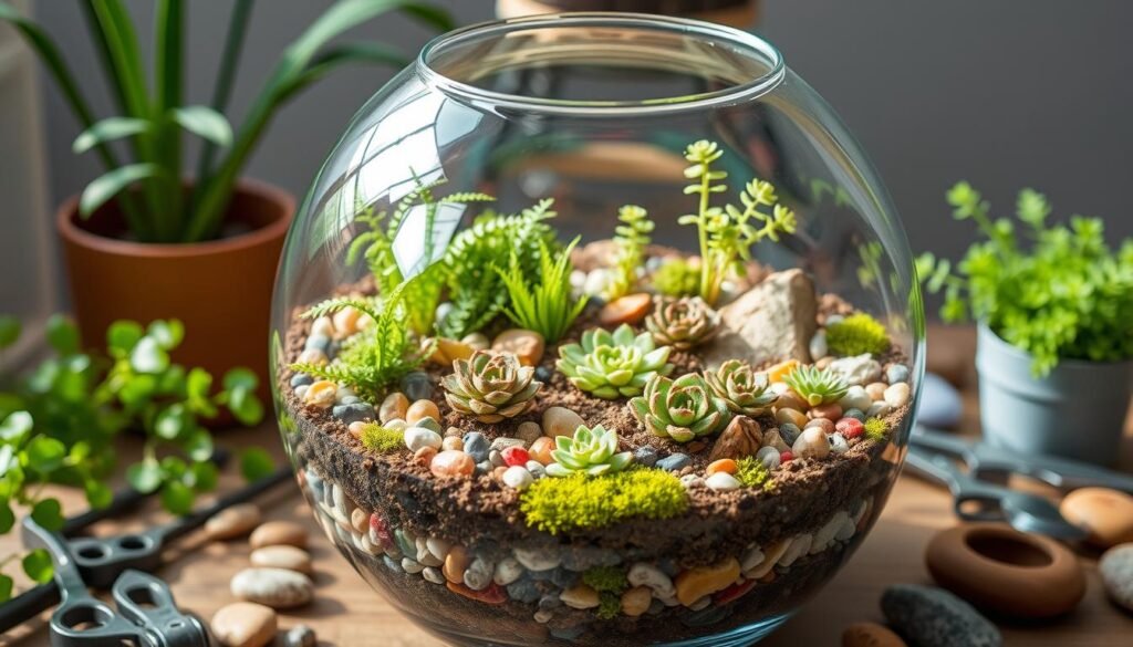 Mini Jardins em Terrários de Vidro: Detalhes Delicados e Modernos - detalhe