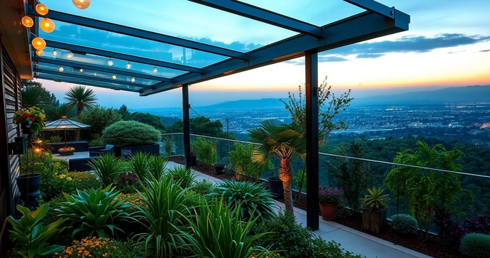 Sacada de Vidro e Espelhos: Ampliando Espaços e Refletindo a Luz - detalhe