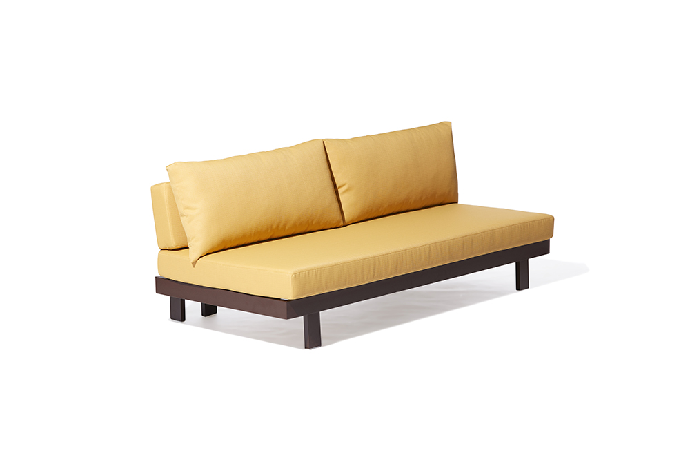 Sofá Sem Braço Estilo Futon com Encosto Regulável e Cores Vibrantes - detalhe