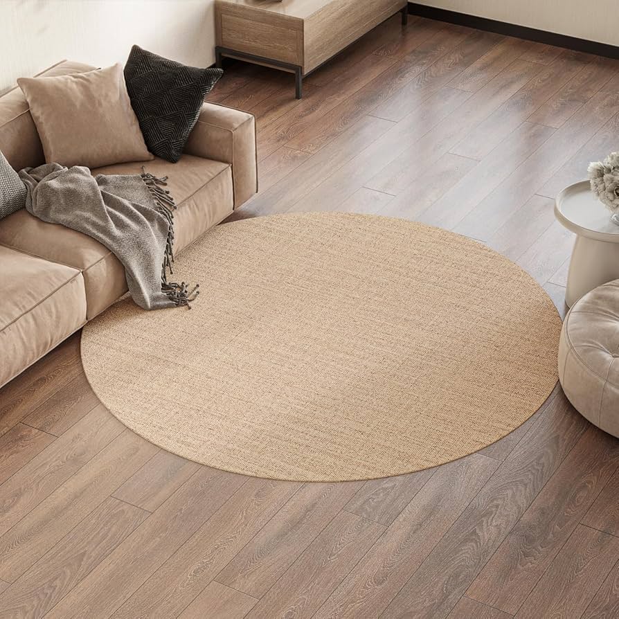 Tapete Redondo em Sisal: Natural e Sustentável - ideia