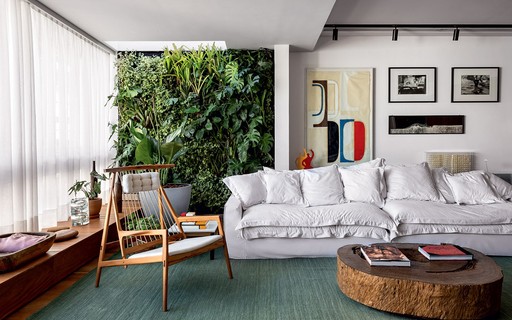 Integração da Natureza com Decoração Biofílica - detalhe