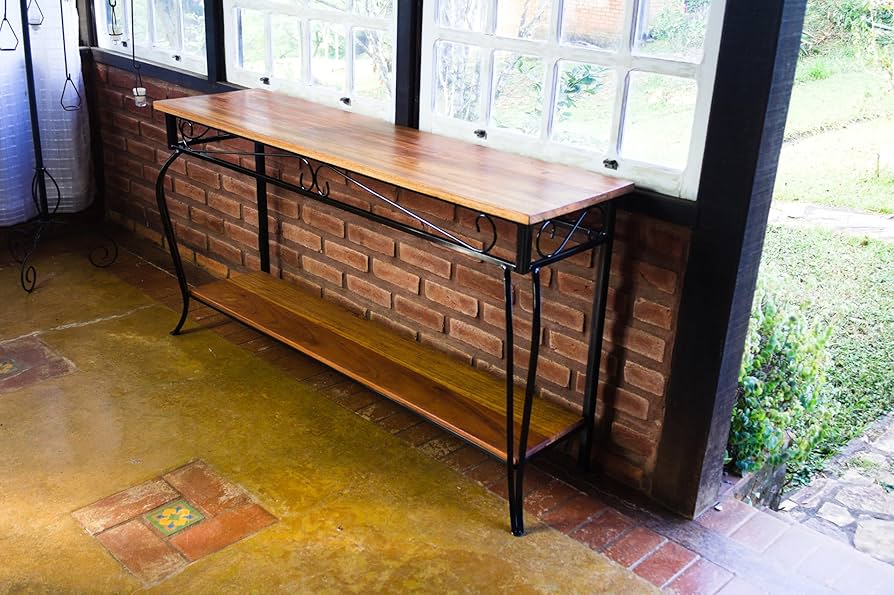 Aparador Industrial com Detalhes em Ferro e Madeira - ideia