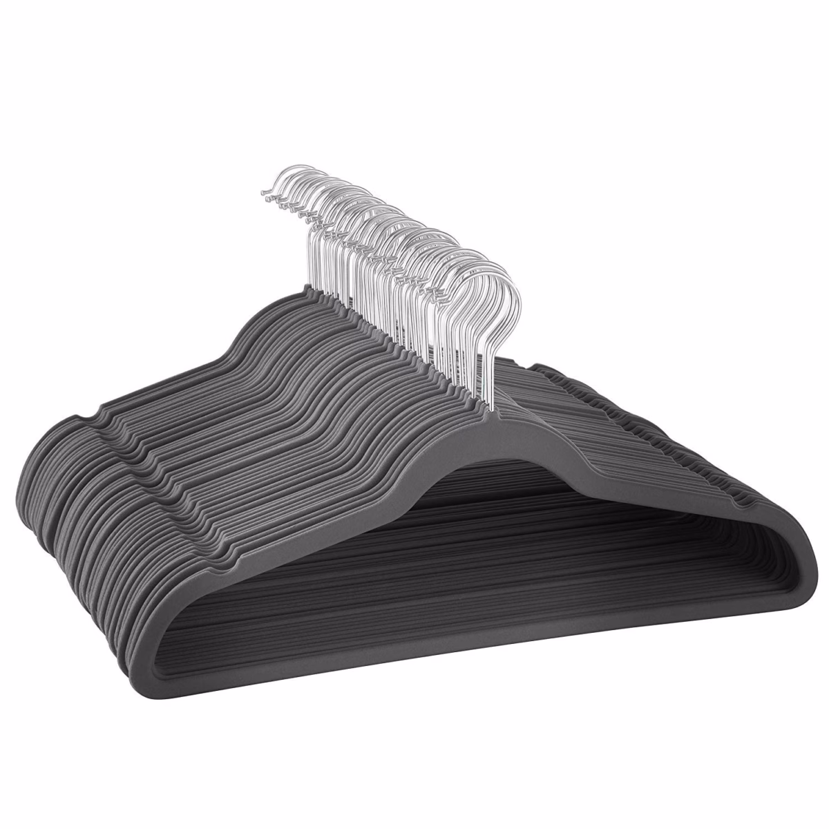 Cabides de Veludo: Elegância e Zero Roupas Escorregando! - ideia