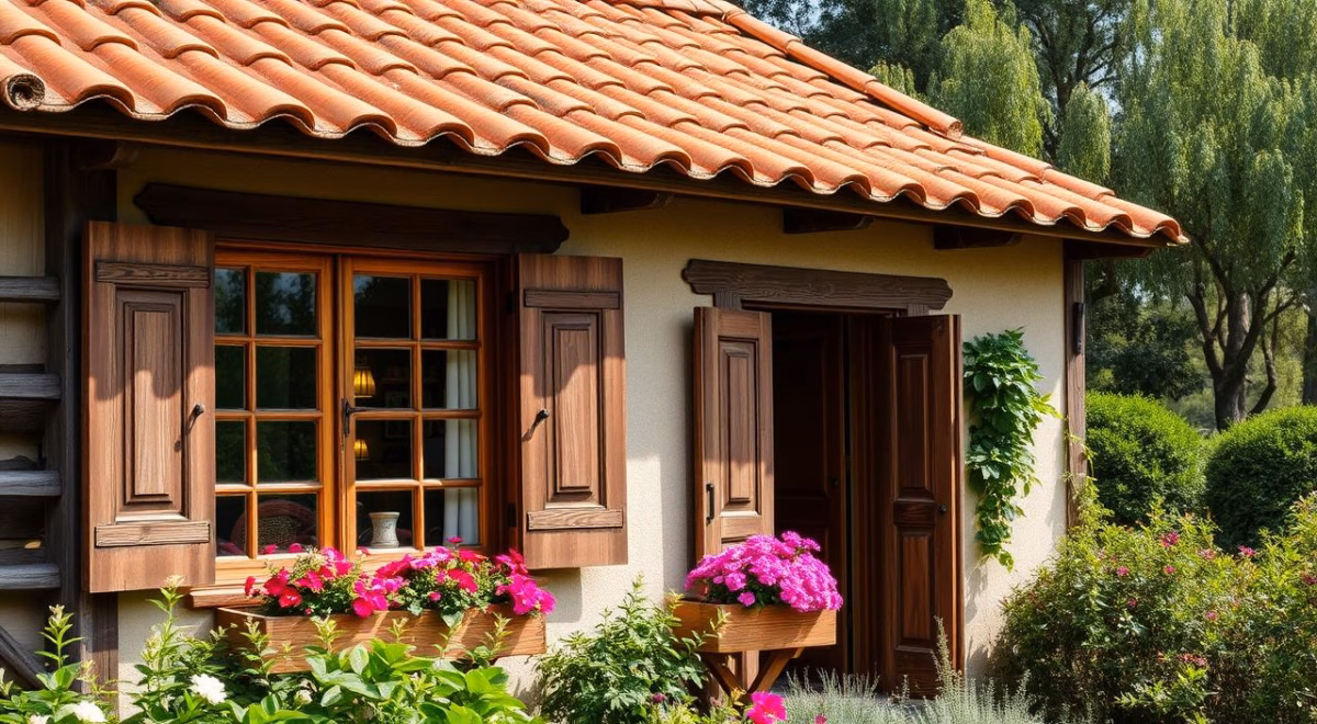 Integração da Natureza com Janelas Amplas e Flores - ideia